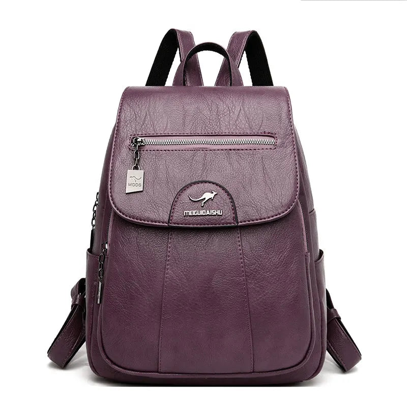 Women’s Soft Leather Backpack
