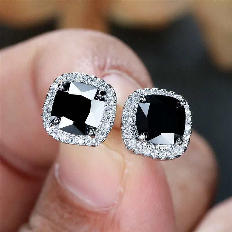 Dazzling Halo Stud Earrings