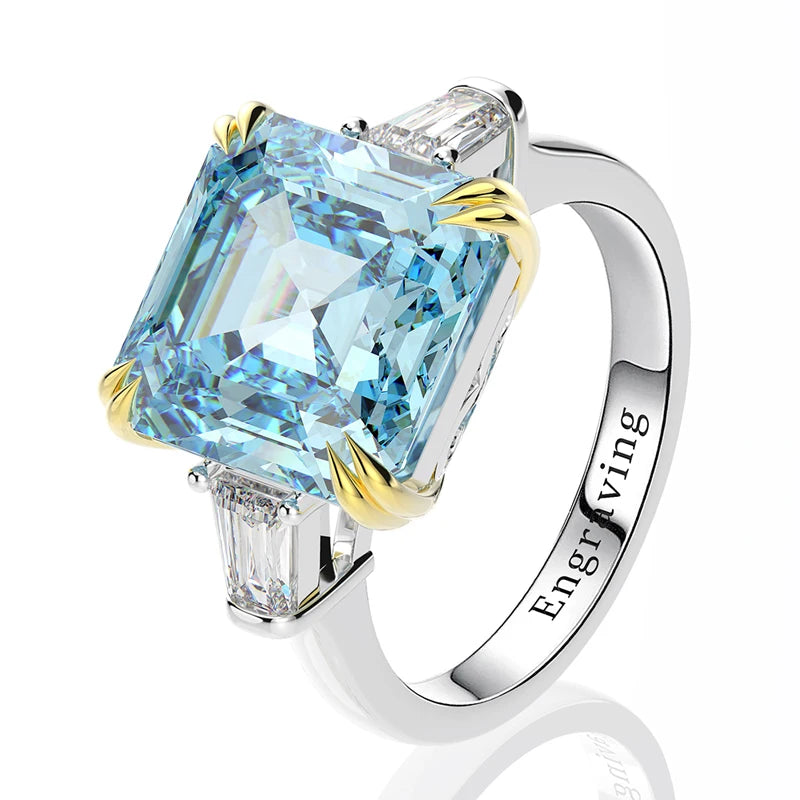 The Radiant Three-Stone Ring