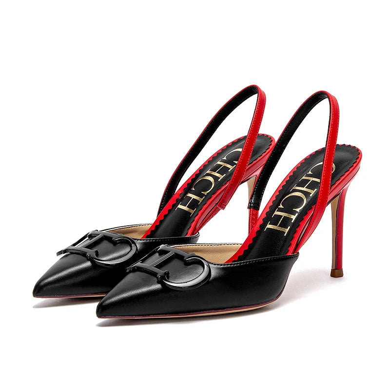 Designer-Inspired Slingback Heels