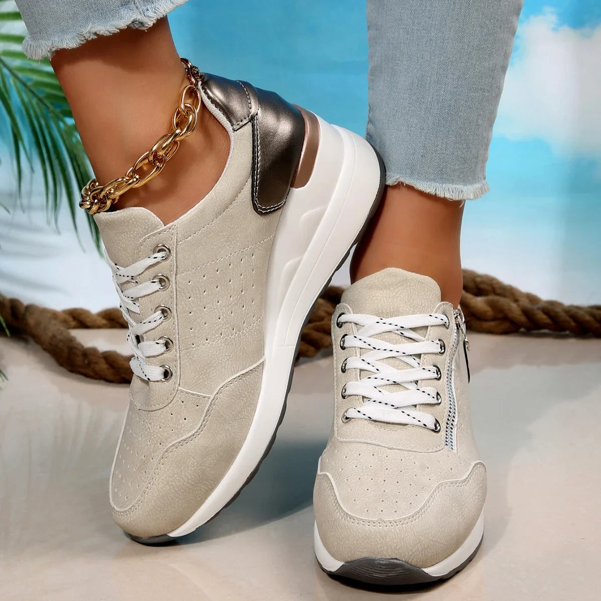 Wedge Platform Sneakers
