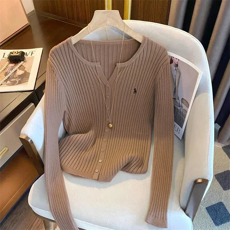 Embroidery Long Sleeve Sweater