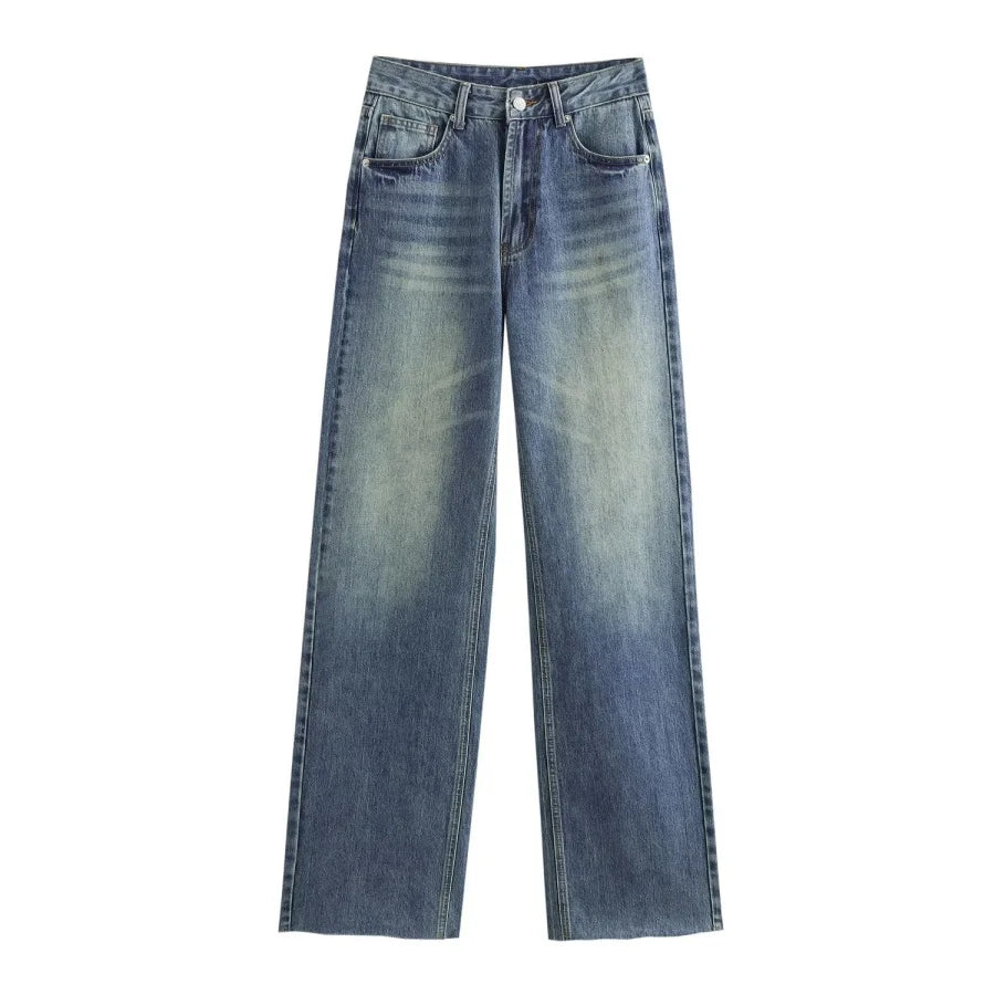 Wide Leg High-Waisted Jeans