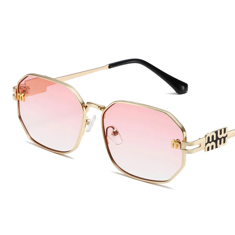 Geometric Metal Sunglasses