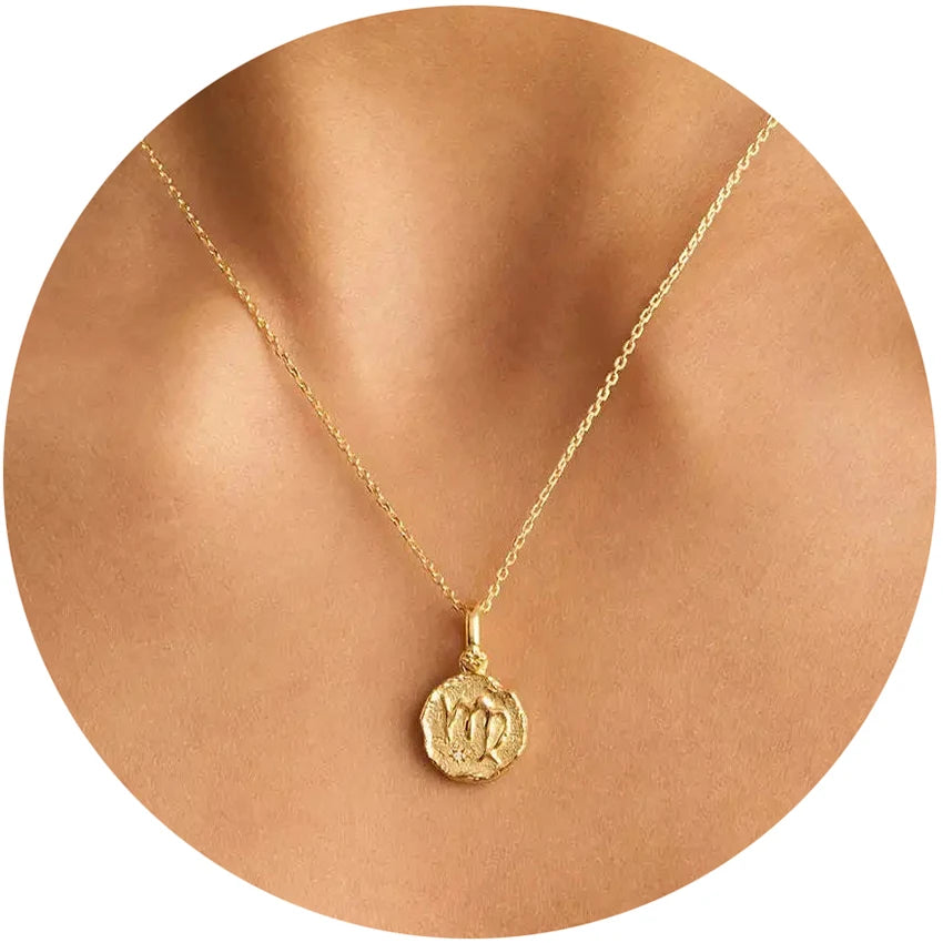Zodiac Sign Pendant Necklace