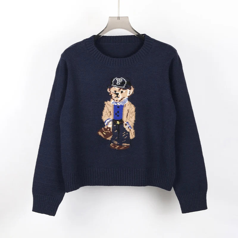 Crochet Bear Knit Sweater