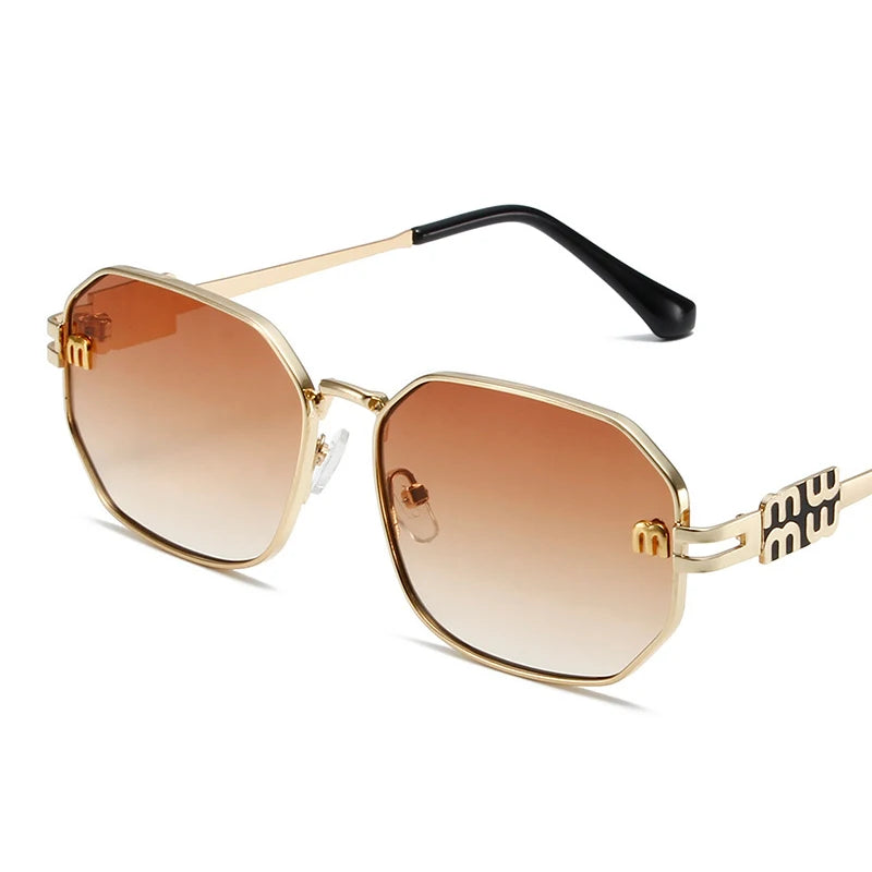 Geometric Metal Sunglasses