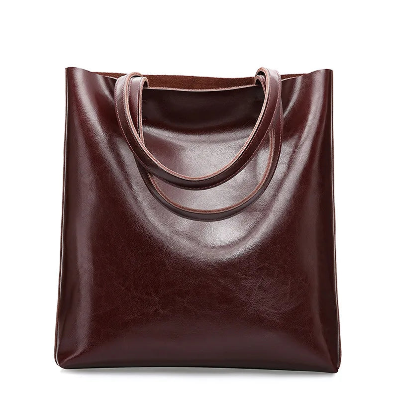 Large Vintage Leather Tote