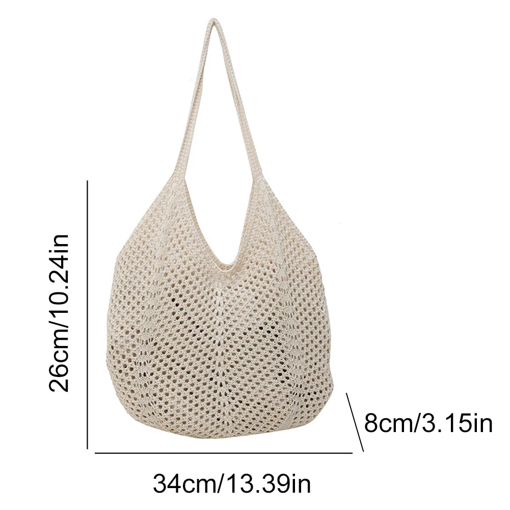 Summer Mesh Tote Handbag