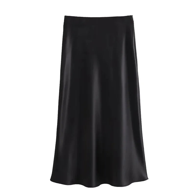 Women’s Satin Long Skirt