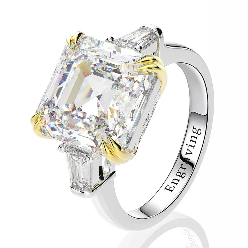 The Radiant Three-Stone Ring