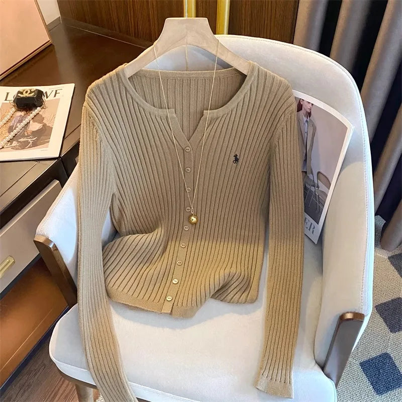 Embroidery Long Sleeve Sweater