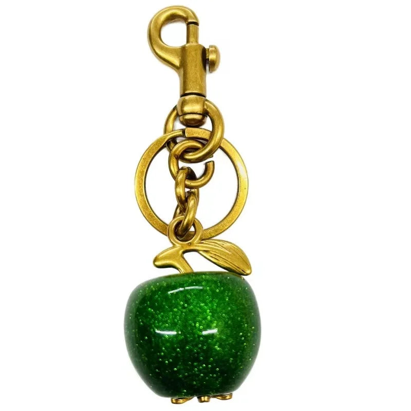Red Cherry Pendant Keychain