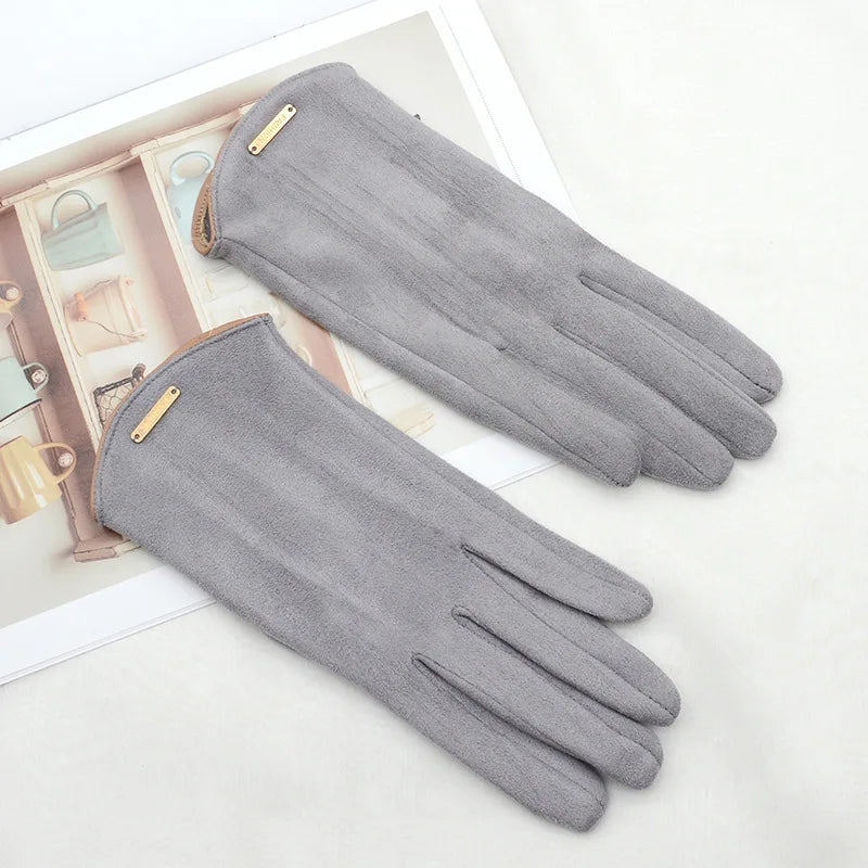 Women’s Warm Suede Gloves