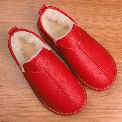 Classic Leather-Style Slippers