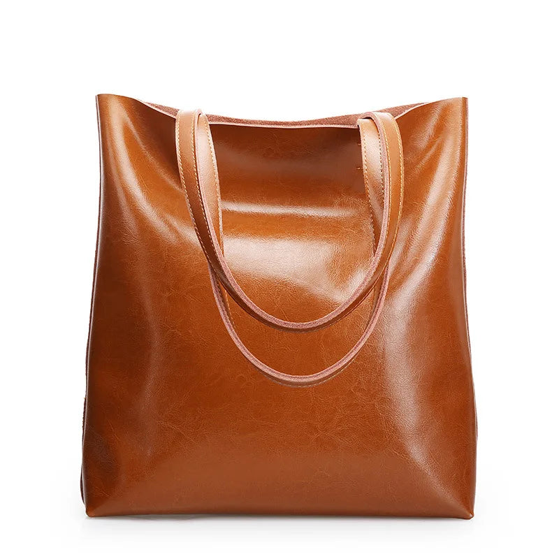 Large Vintage Leather Tote