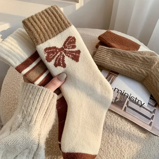 4 Pairs Kit Women Warm Socks