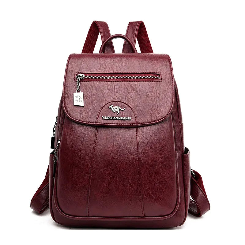 Women’s Soft Leather Backpack 
