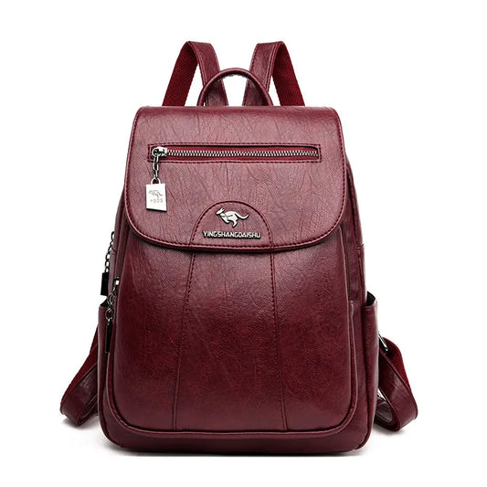 Women’s Soft Leather Backpack 