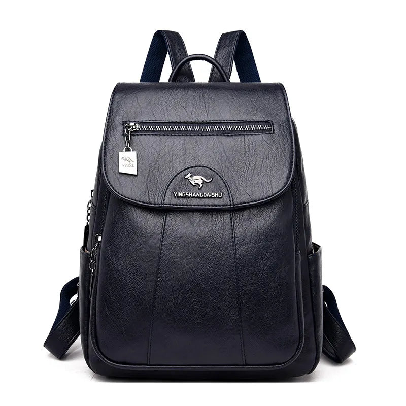 Women’s Soft Leather Backpack 