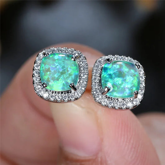 Dazzling Halo Stud Earrings