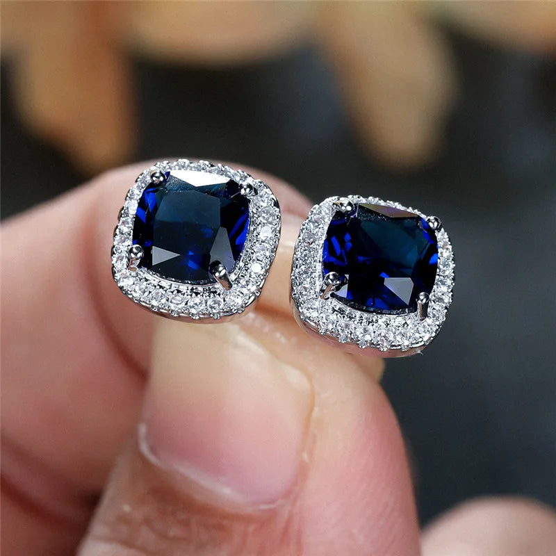 Dazzling Halo Stud Earrings