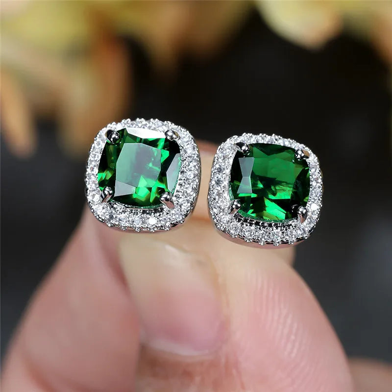 Dazzling Halo Stud Earrings