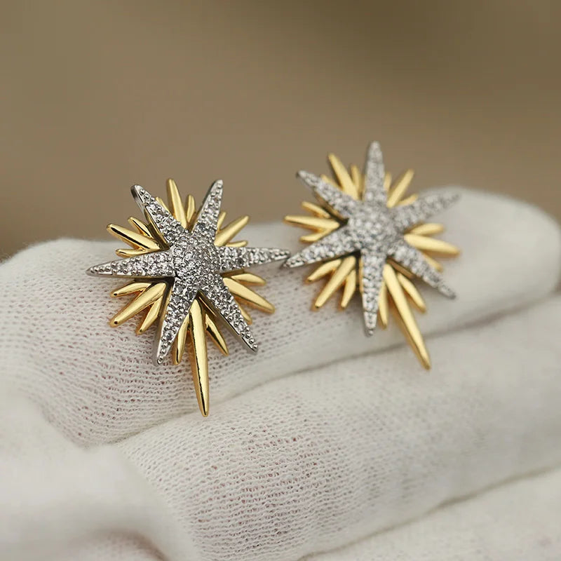 Star Design Luxury Earrings 