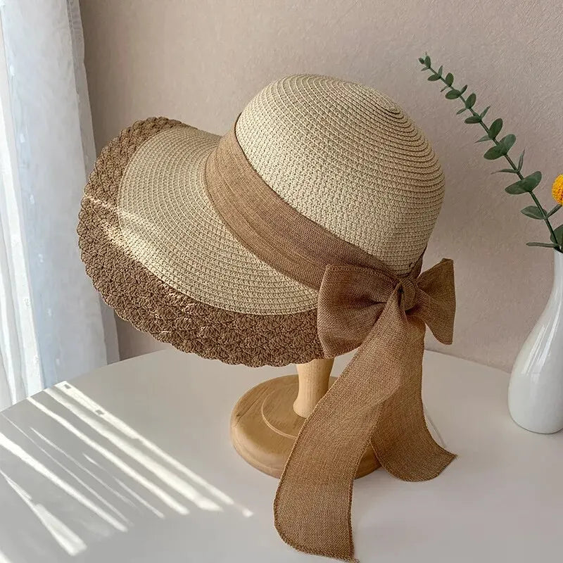 Straw Hat with Bow