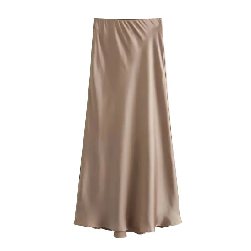 Women’s Satin Long Skirt 