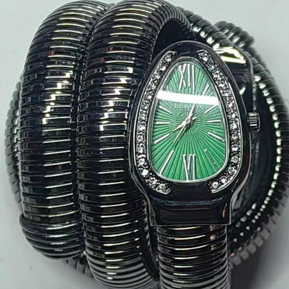 Serpentine-Inspired Bangle Watch