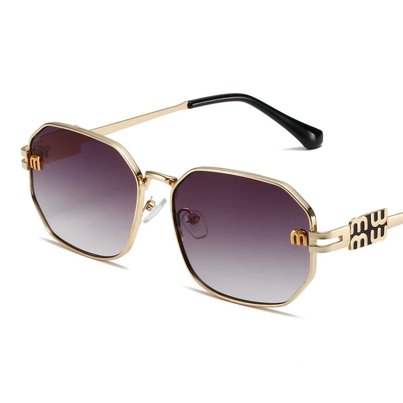 Geometric Metal Sunglasses