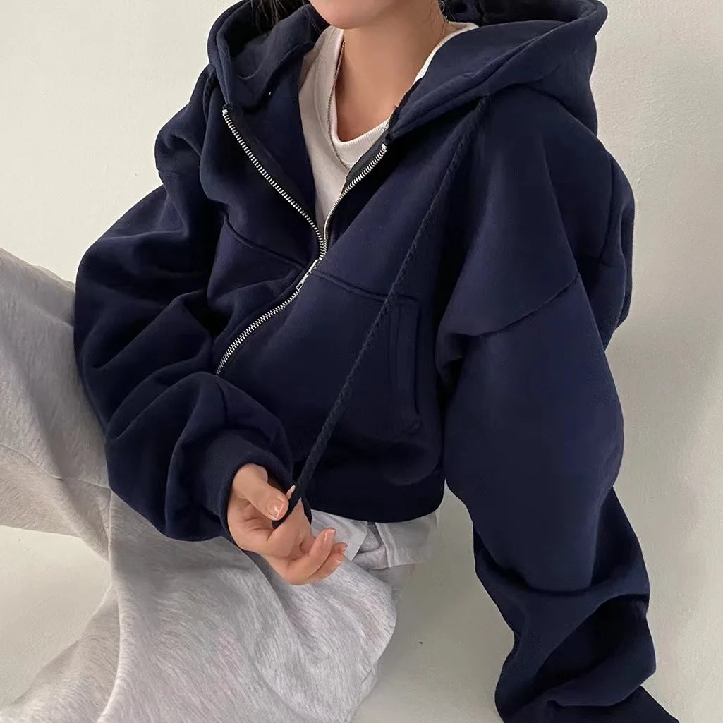 Autumn Winter Hooded Casual Jacket 