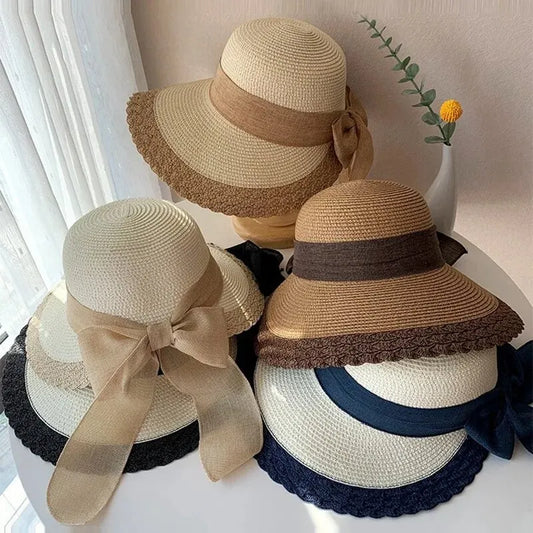 Straw Hat with Bow