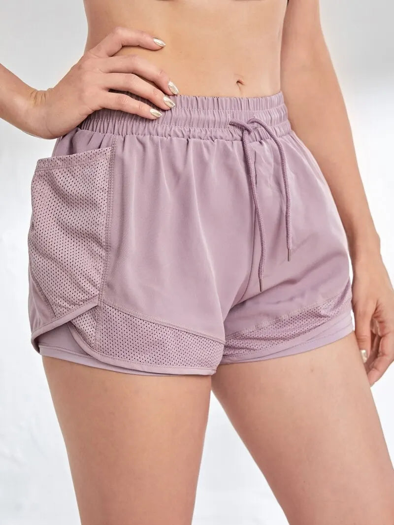 Fake Two-Piece Running Shorts