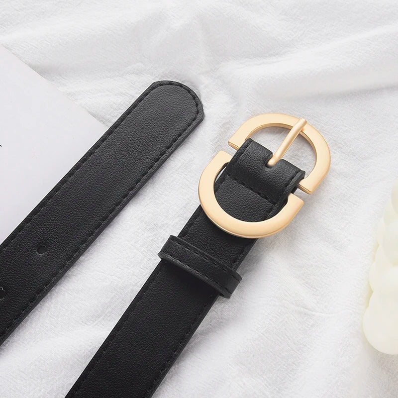 Modern D-Ring Leather Belt