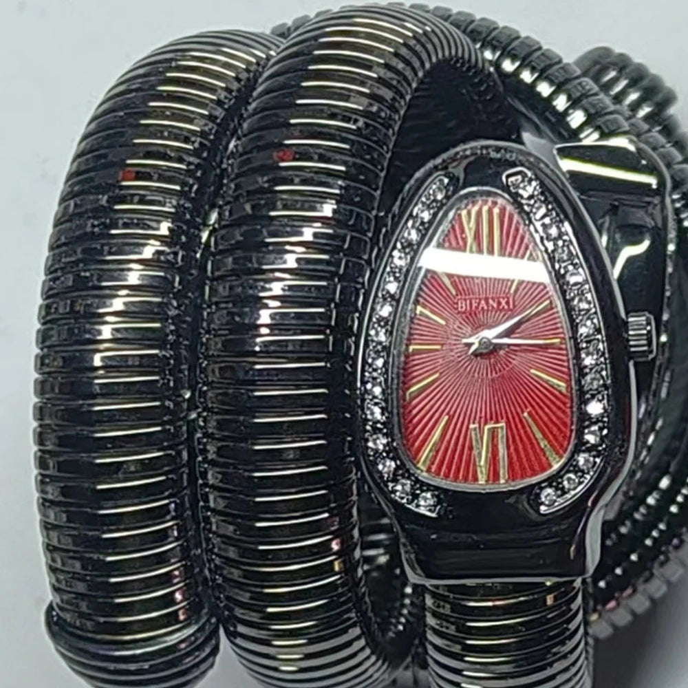 Serpentine-Inspired Bangle Watch