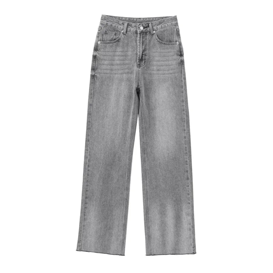 Wide Leg High-Waisted Jeans 