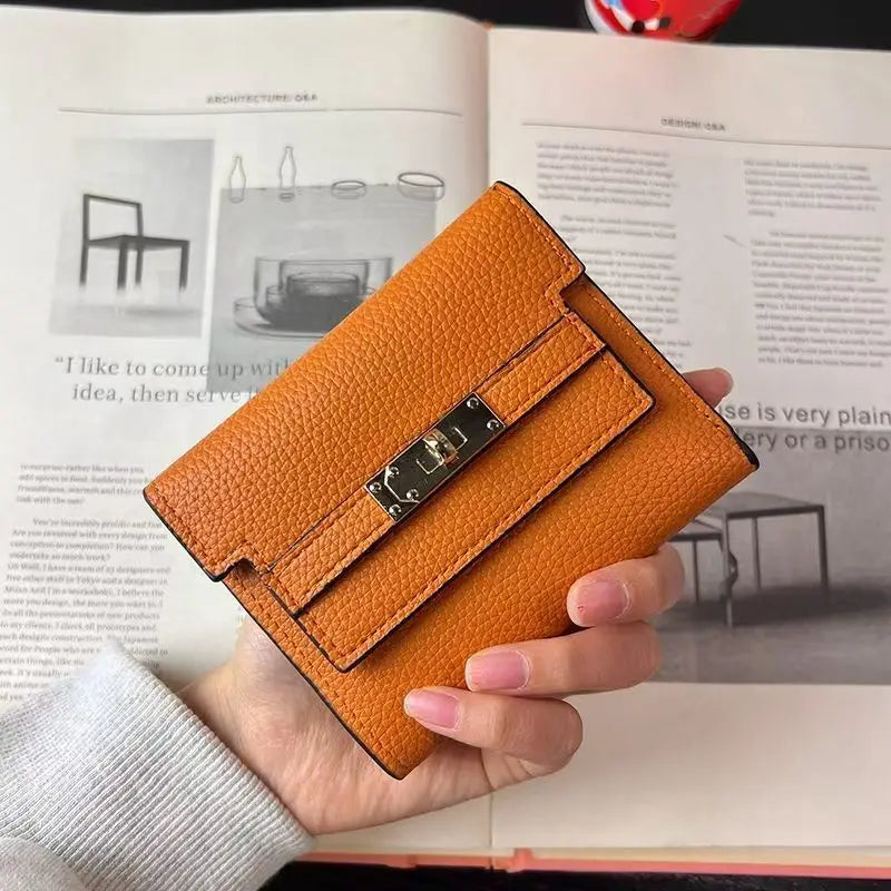 The Elegant Turn-Lock Wallet