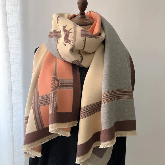 Equestrian-Inspired Luxury Scarf