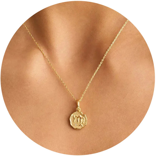Zodiac Sign Pendant Necklace 