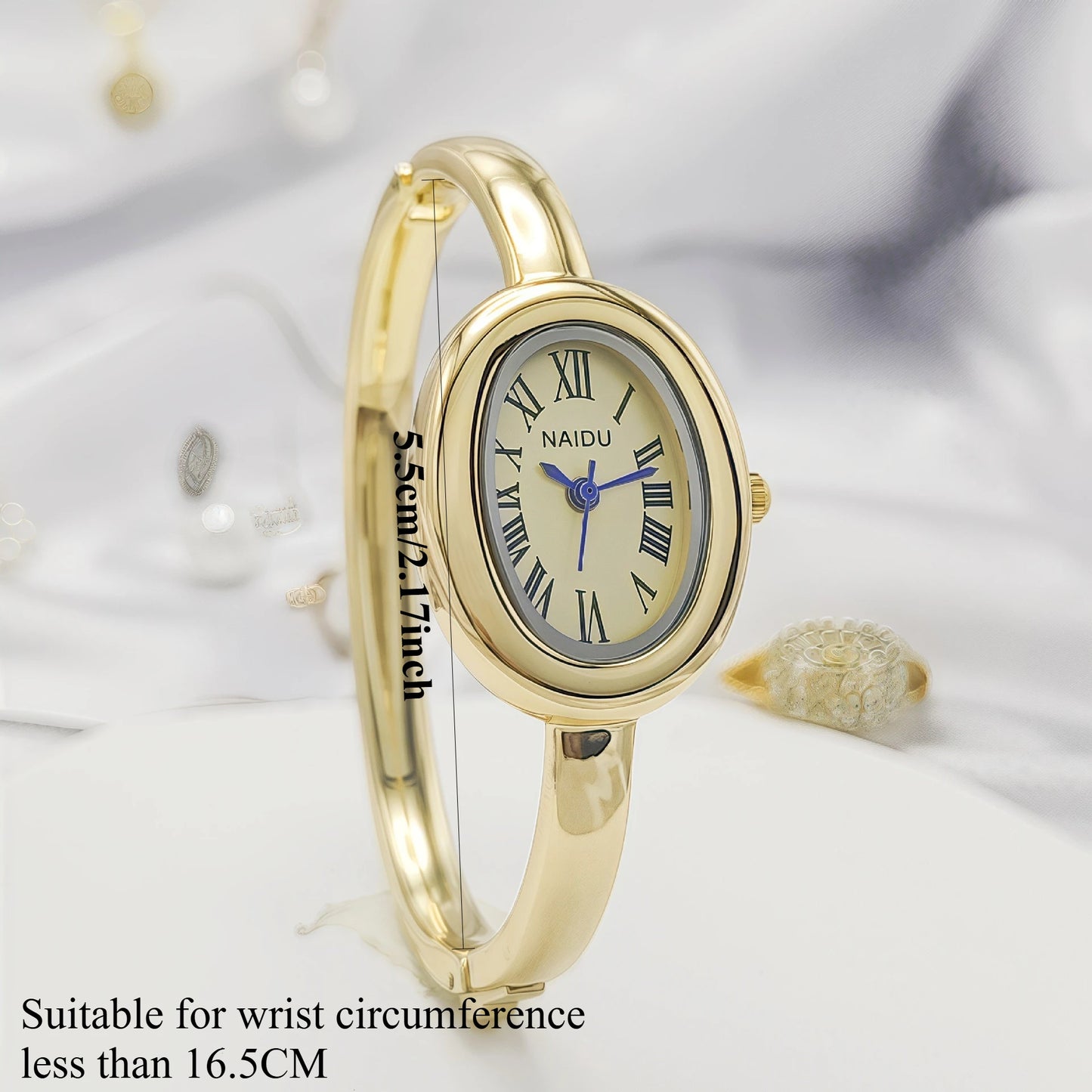 Women's Oval Dial Bracelet Watch
