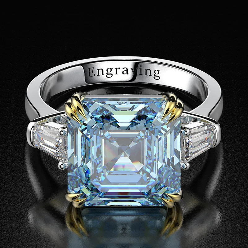 The Radiant Three-Stone Ring