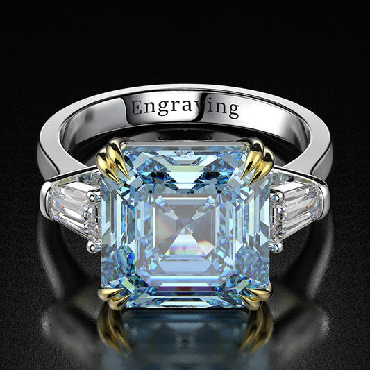 The Radiant Three-Stone Ring