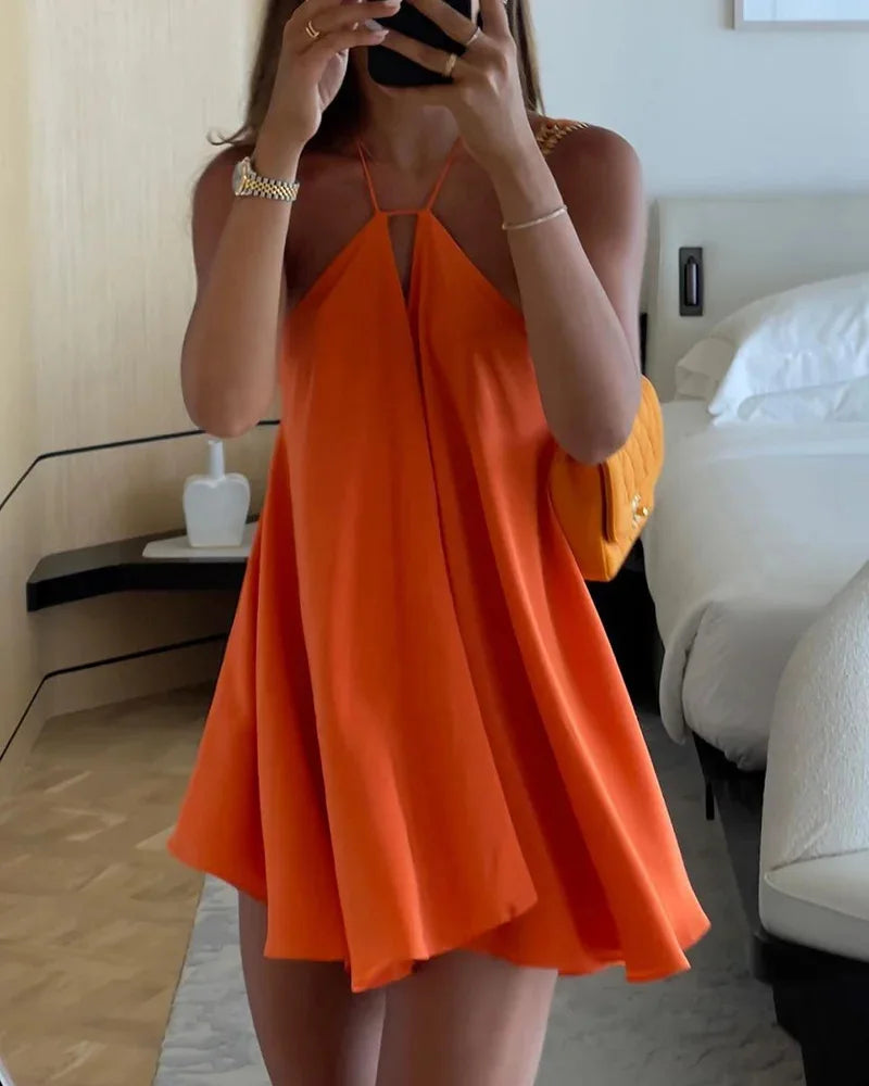 Women’s Sleeveless Backless Dress 