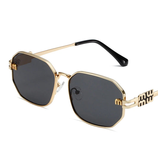 Geometric Metal Sunglasses