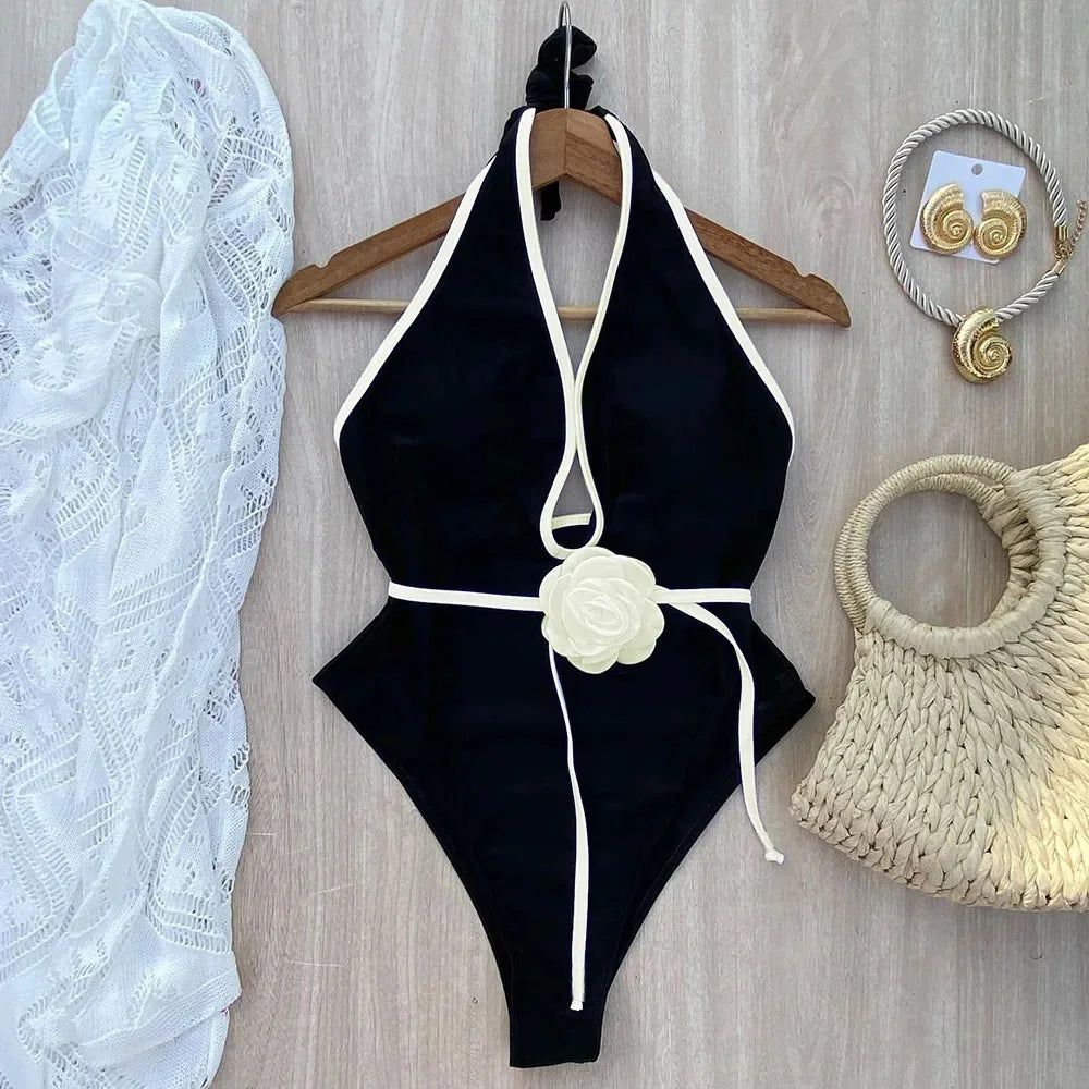 Floral One Piece Swimsuit 