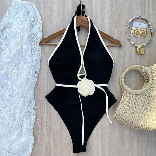 Floral One Piece Swimsuit 