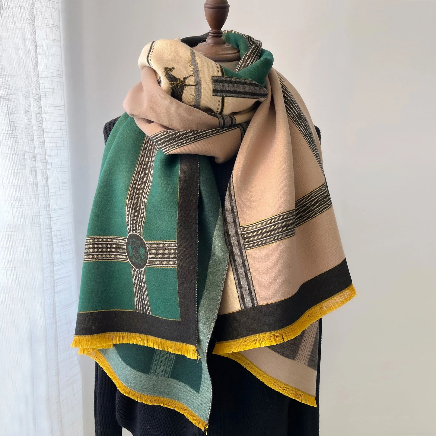 Equestrian-Inspired Luxury Scarf