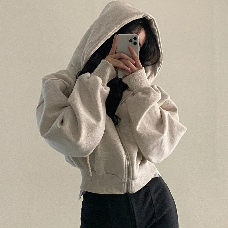 Autumn Winter Hooded Casual Jacket 